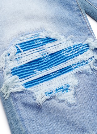  - AMIRI - 'MX1' bandana patch ripped skinny jeans
