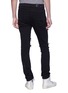 Back View - Click To Enlarge - AMIRI - Mix appliqué ripped skinny jeans