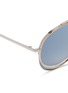 Detail View - Click To Enlarge - CHLOÉ - 'Romie' cutout circle mirror metal aviator sunglasses