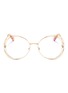 Main View - Click To Enlarge - CHLOÉ - 'Carlina' overlap wire rim round optical glasses