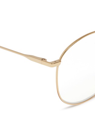 Detail View - Click To Enlarge - CHLOÉ - 'Palma' metal oversized round optical glasses