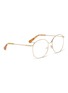 Figure View - Click To Enlarge - CHLOÉ - 'Palma' metal oversized round optical glasses