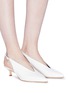 Figure View - Click To Enlarge - TIBI - 'Lia' leather slingback pumps