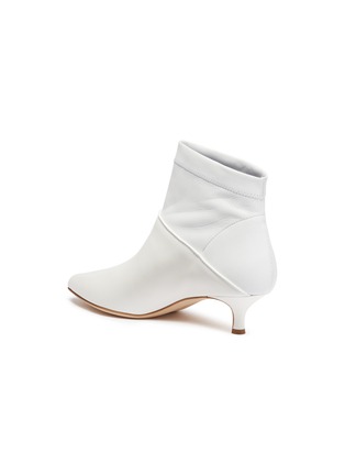 Detail View - Click To Enlarge - TIBI - 'Jean' patent leather panel ankle boots