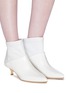 Figure View - Click To Enlarge - TIBI - 'Jean' patent leather panel ankle boots
