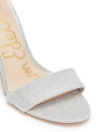 Detail View - Click To Enlarge - SAM EDELMAN - 'Yaro' ankle strap glitter sandals