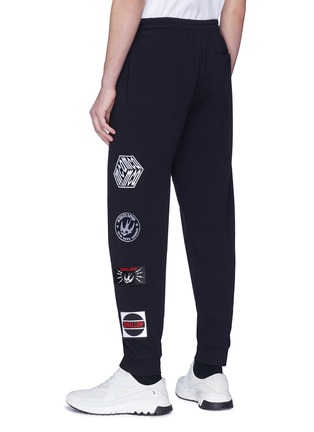 Back View - Click To Enlarge - MC Q - Logo patch outseam sweatpants