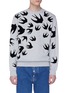 Main View - Click To Enlarge - MC Q - Swallow velvet flock print sweatshirt