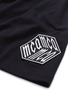  - MC Q - Cube logo appliqué drop crotch sweat shorts