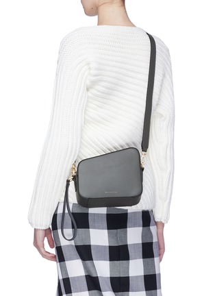 Front View - Click To Enlarge - MARGE SHERWOOD - 'Tail' leather crossbody bag