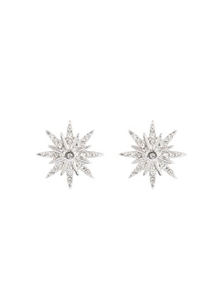 Main View - Click To Enlarge - CZ BY KENNETH JAY LANE - Cubic zirconia pavé starburst stud earrings