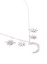 Detail View - Click To Enlarge - CZ BY KENNETH JAY LANE - Cubic zirconia moon and starburst pendant necklace