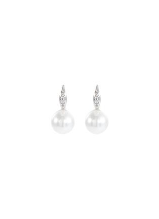Main View - Click To Enlarge - CZ BY KENNETH JAY LANE - Cubic zirconia faux pearl earrings