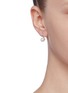 Figure View - Click To Enlarge - CZ BY KENNETH JAY LANE - Cubic zirconia faux pearl earrings