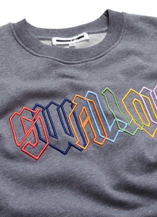  - MC Q - 'Swallow' slogan embroidered sweatshirt
