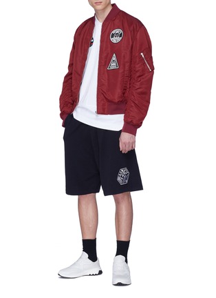 Figure View - Click To Enlarge - MC Q - Monster patch bomber jacket