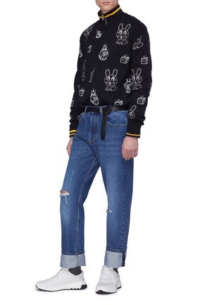 Figure View - Click To Enlarge - MC Q - Mix graphic embroidered sweatshirt
