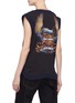 Back View - Click To Enlarge - DRY CLEAN ONLY - 'American Eagle' graphic print embellished sleeveless top