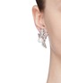 Figure View - Click To Enlarge - ERICKSON BEAMON - 'Knights' Swarovski crystal glass pearl stud earrings