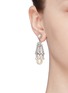 Figure View - Click To Enlarge - ERICKSON BEAMON - 'Knights' Swarovski crystal glass pearl drop earrings