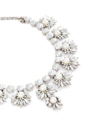 Detail View - Click To Enlarge - ERICKSON BEAMON - 'Jam' Swarovski crystal glass pearl bib necklace
