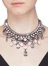 Figure View - Click To Enlarge - ERICKSON BEAMON - 'Lady of the Lake' Swarovski crystal bib necklace
