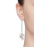 Figure View - Click To Enlarge - ERICKSON BEAMON - 'Knights' Swarovski crystal glass pearl drop earrings
