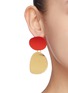Figure View - Click To Enlarge - OOAK - Colourblock detachable earrings