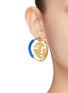 Figure View - Click To Enlarge - OOAK - 'Portrait' mismatched earrings