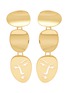 Main View - Click To Enlarge - OOAK - 'Portrait' detachable drop earrings