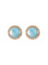 Main View - Click To Enlarge - ROBERTO COIN - 'Cocktail' diamond agate chalcedony 18k rose gold earrings