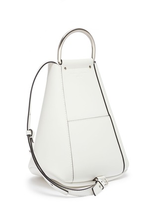 Detail View - Click To Enlarge - PROENZA SCHOULER - 'Vertical Zip' suede gusset leather backpack