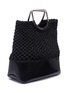 Detail View - Click To Enlarge - PROENZA SCHOULER - 'Market' medium snake embossed leather macramé tote
