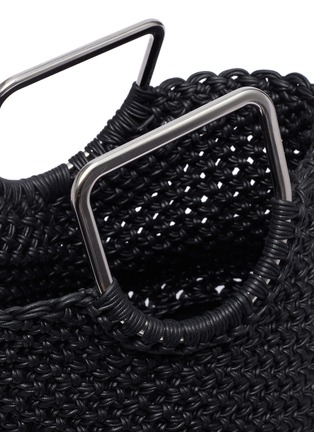 Detail View - Click To Enlarge - PROENZA SCHOULER - 'Market' medium snake embossed leather macramé tote