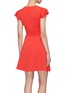 Back View - Click To Enlarge - ALICE & OLIVIA - 'Doralee' ruffle sleeve wrap dress