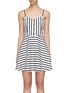 Main View - Click To Enlarge - ALICE & OLIVIA - 'Nella' button stripe dress