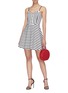 Figure View - Click To Enlarge - ALICE & OLIVIA - 'Nella' button stripe dress