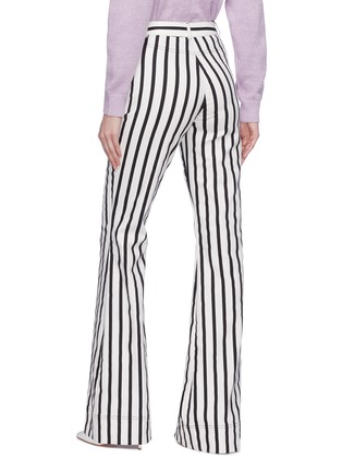 Back View - Click To Enlarge - ALICE & OLIVIA - 'Beta' stripe flared leg jeans