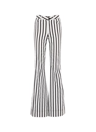 Main View - Click To Enlarge - ALICE & OLIVIA - 'Beta' stripe flared leg jeans