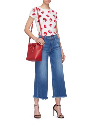 Figure View - Click To Enlarge - ALICE & OLIVIA - x Donald Robertson 'Rylyn' sequinned lip T-shirt
