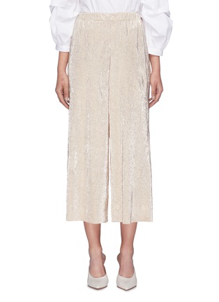 Main View - Click To Enlarge - ALICE & OLIVIA - 'Elba' plissé pleated culottes