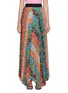 Main View - Click To Enlarge - ALICE & OLIVIA - 'Katz' floral stripe pleated maxi skirt