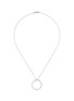 Main View - Click To Enlarge - ROBERTO COIN - 'Tiny Treasure' diamond 18k white gold circle pendant necklace