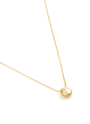 Figure View - Click To Enlarge - ROBERTO COIN - 'Tiny Treasure' diamond 18k yellow gold smiley emoji pendant necklace