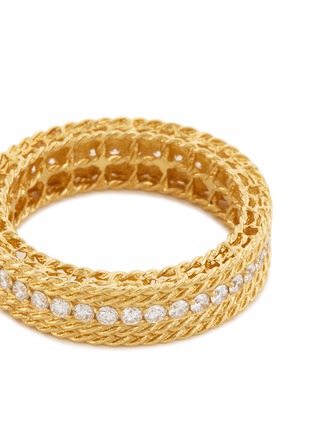 Detail View - Click To Enlarge - ROBERTO COIN - 'Princess' diamond 18k yellow gold ring