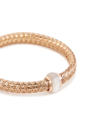 Detail View - Click To Enlarge - ROBERTO COIN - 'Primavera' mother-of-pearl 18k rose gold bracelet