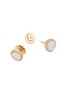 Detail View - Click To Enlarge - ROBERTO COIN - 'Cocktail' diamond quartz 18k rose gold stud earrings