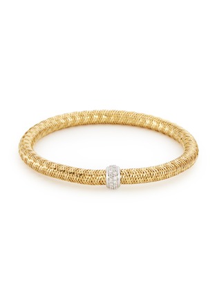 Main View - Click To Enlarge - ROBERTO COIN - 'Primavera' diamond 18k yellow gold bracelet