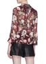 Back View - Click To Enlarge - ALICE & OLIVIA - 'Eloise' floral burnout chiffon shirt