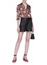 Figure View - Click To Enlarge - ALICE & OLIVIA - 'Eloise' floral burnout chiffon shirt